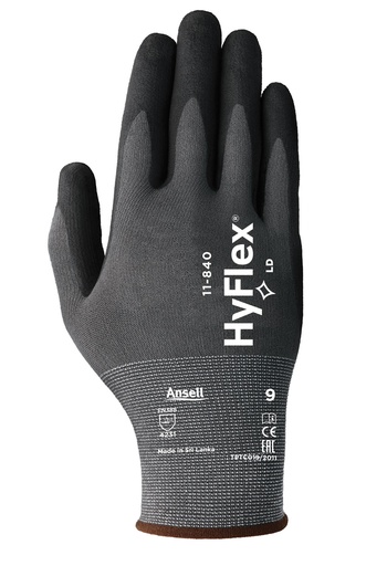 [501-03-16-705] GUANTE HYFLEX NEGRO TALLA 8 ANSELL