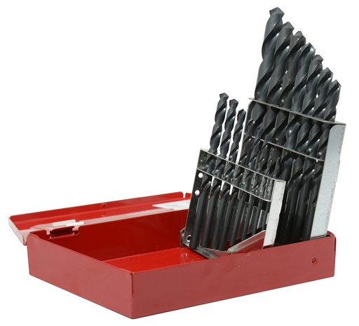 [095-07-06-045] JUEGO DE BROCAS ESPIGA RECTA 1/16 A 1/2 CON ESTUCHE METALICO