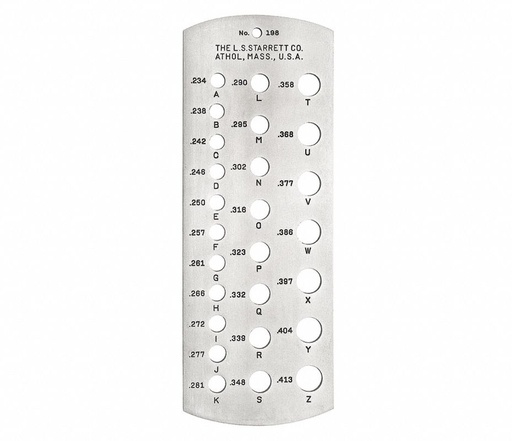 [137-08-23-005] CALIBRADOR DE BROCAS 198