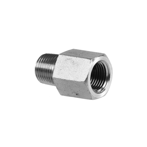 [700-22-50-076] ADAPTADOR MACHO DE 3/8"FLER A 3/8" NPT. EN ACERO INOXIDABLE