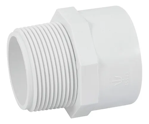 [307-19-23-051] CONECTOR PVC MACHO DE 1" CON TUERCA