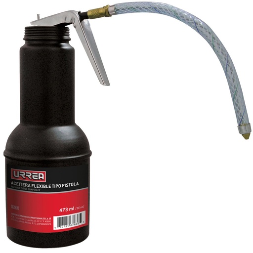 [095-09-01-002] ACEITERA RIGIDA TIPO PISTOLA, 6 ONZAS
