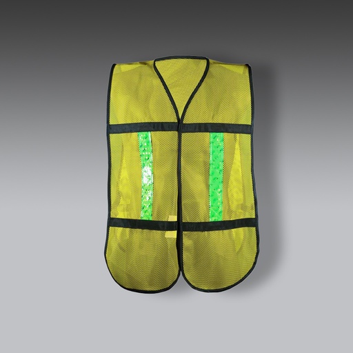 [277-05-14-013] CHALECO MALLA CON REFLEJANTE PLASTICO AMARILLO