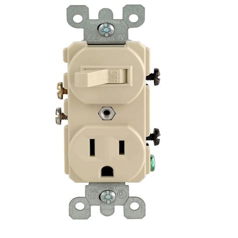 [307-19-63-004] APAGADOR TOGGLE + CONTACTO 2P+T MARFIL ARROW