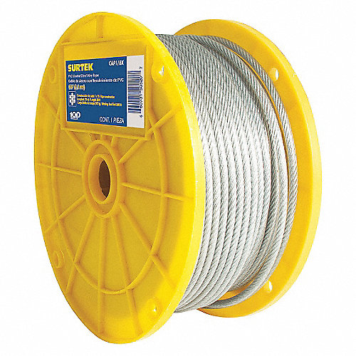 [093-06-03-008] CABLE DE ACERO CON PVC 1/8"