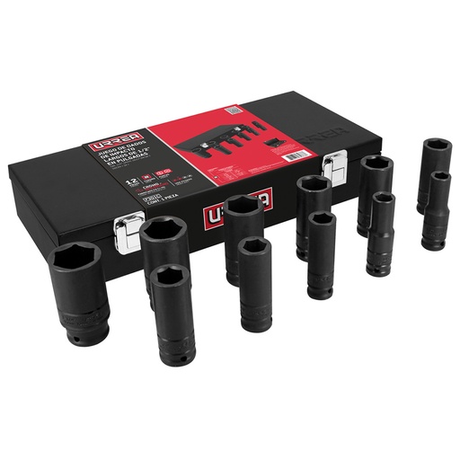 [095-06-02-270] JUEGO DE DADOS DE IMPACTO ESTANDAR 1/2" 11 PIEZAS