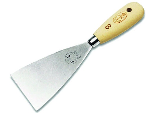 [064-10-11-011] ESPATULA FLEXIBLE CON MANGO MADERA 3"