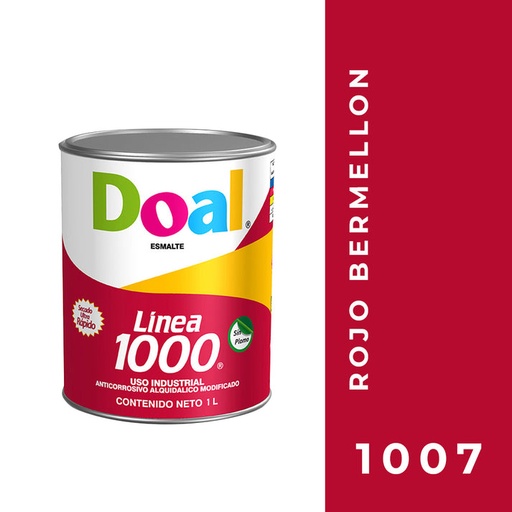 [021-21-11-068] PINTURA ESMALTE ROJO BERMELLON SEC. RAPIDO DOAL 1 LT