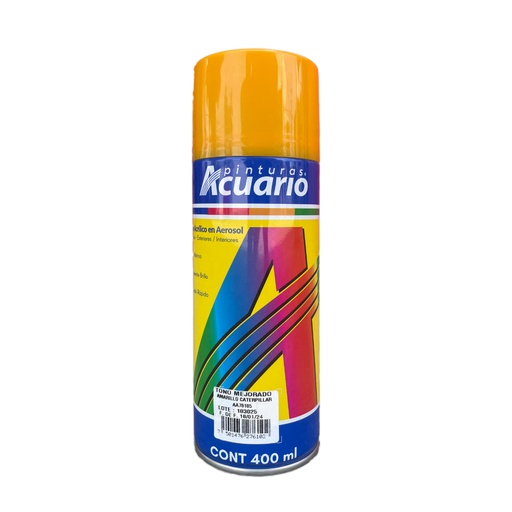 [ESMALTE ACRILICO EN AEROSOL AMARILLO CARTERPILLAR] AEROSOL ACUARIO AMARILLO CARTERPILLAR 400ML