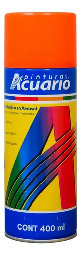 [ESMALTE ACRILICO EN AEROSOL NARANJA FLUORESCENTE] AEROSOL ACUARIO NARANJA FLUORESCENTE 400ML