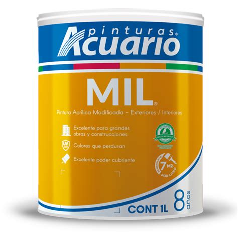 [V1000VIOLETA] MIL PINTURA VINIL ACRILICA VIOLETA 1L