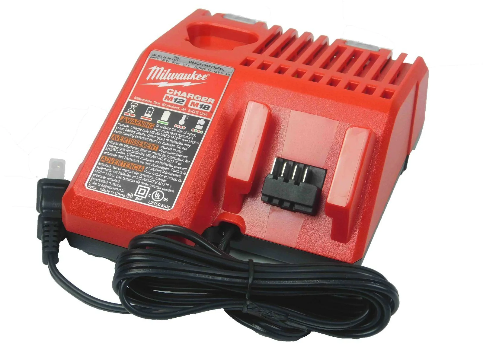 [108-19-61-001] Cargador Multivoltaje M18 y M12