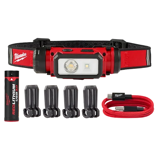 [108-27-07-006] Lámpara para Casco Recargable Mediante USB REDLITHIUM